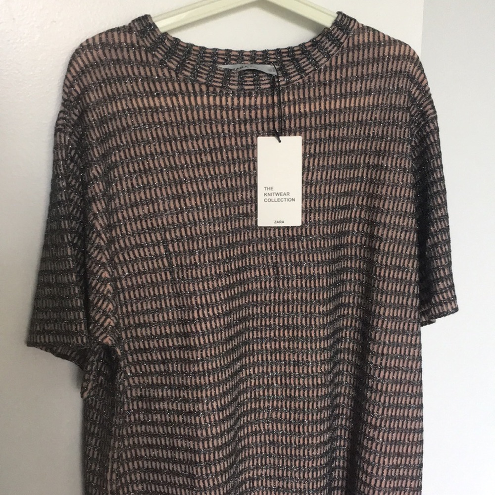 Zara Checked textured Weave knitwear - Picture 5 of 5